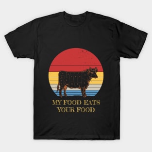 My Food Eats Your Food - Vintage Sunset T-Shirt